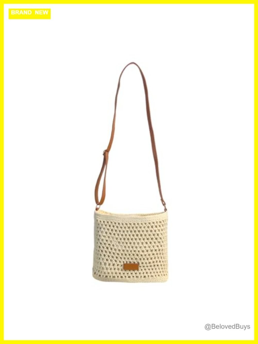 Handwoven Crochet Boho Shoulder Bag Summer Beach Purse